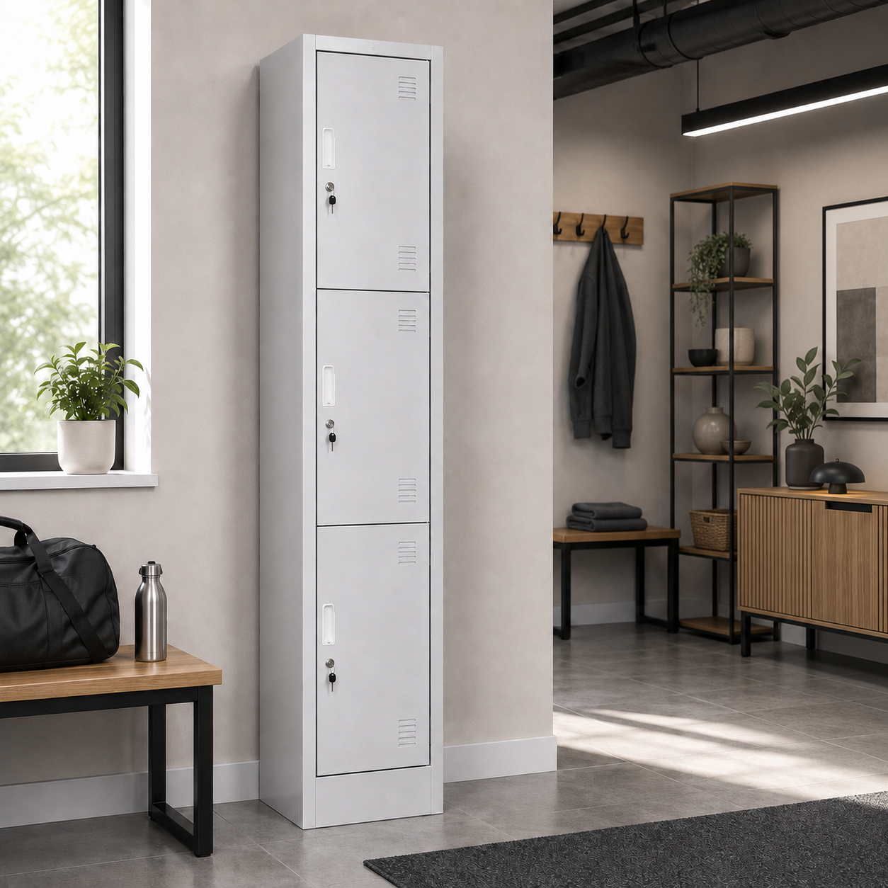 TreeJar 3 door locker Skyland STEL  SSL-3